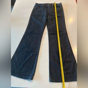 NWT J. Crew High Heel Flare dark indigo trouser jean. Makes legs look so long!